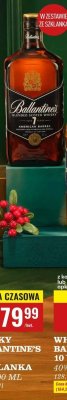 Whisky Ballantine's 7 YO + szklanka 40%, 700 ml promocja w Biedronka