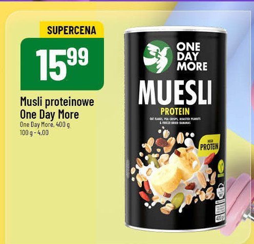 Musli proteinowe One day more promocja