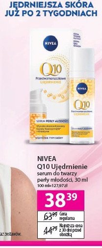 Serum przeciwzmarszczkowe perły młodości Nivea q10 promocja
