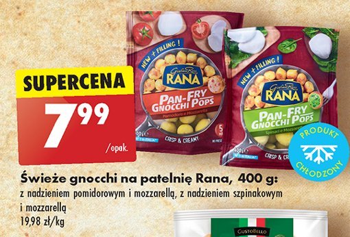 Gnocchi z nadzieniem szpinak i mozzarella Giovanni rana promocja w Biedronka