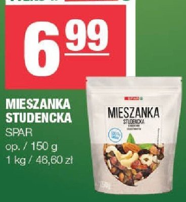 Mieszanka studencka SPAR promocja w SPAR