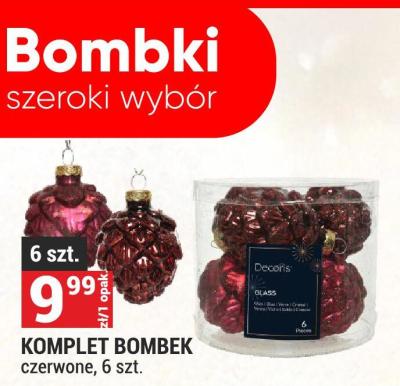 Komplet bombek czerwone, 6 szt. promocja w Merkury Market