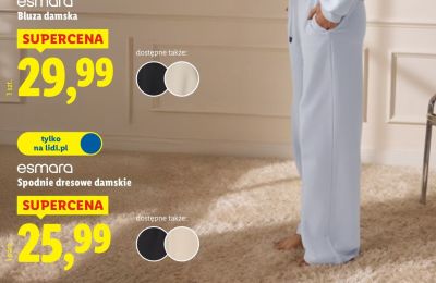 Spodnie dresowe damskie promocja w Lidl