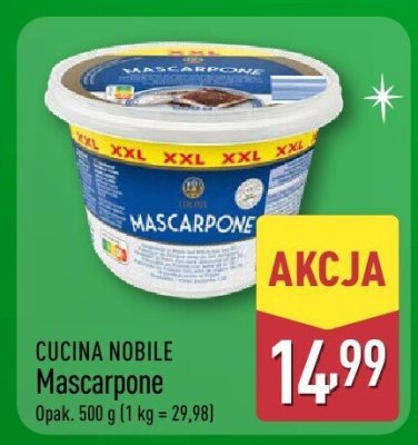 Serek Mascarpone 500 g promocja w Aldi