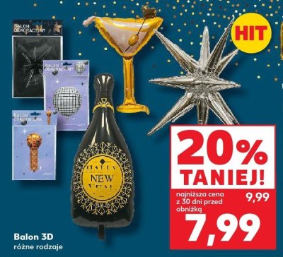 Balon 3D różne rodzaje promocja w Kaufland