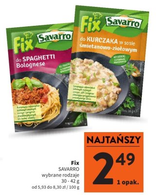 Fix SAVARRO do KURCZAKA w sosie śmietanowo-ziołowym promocja w Intermarche