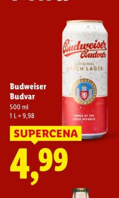 Piwo Budweiser Budvar promocja w Lidl