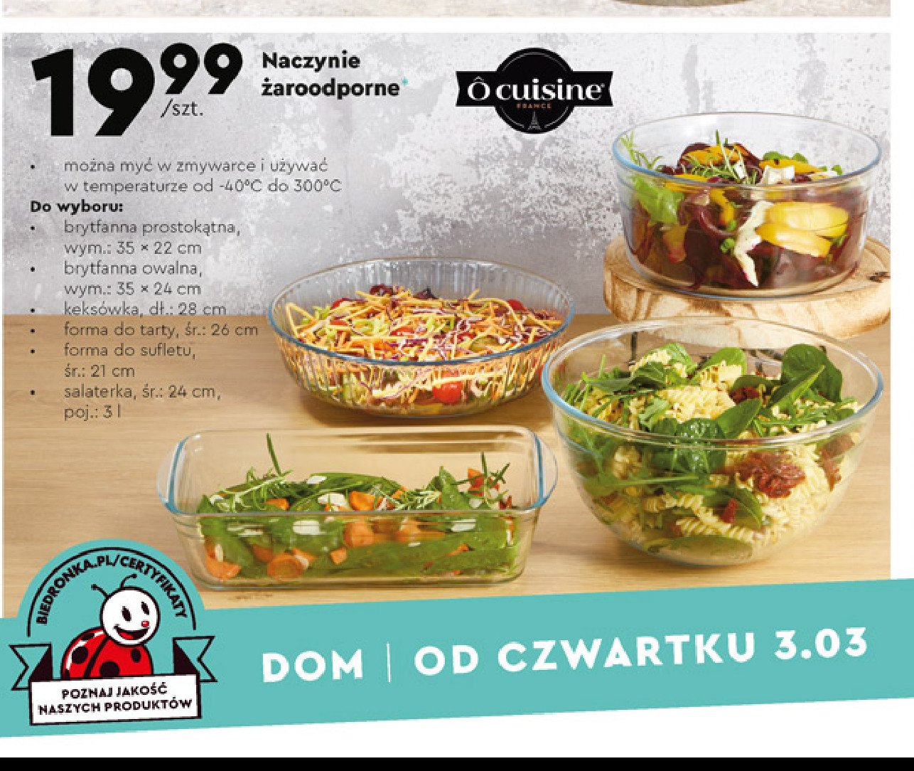 Salaterka 24 cm O cuisine promocja