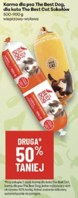 Karma dla psa/kota The Best Dog/Cat Sokołów promocja w Delikatesy Centrum