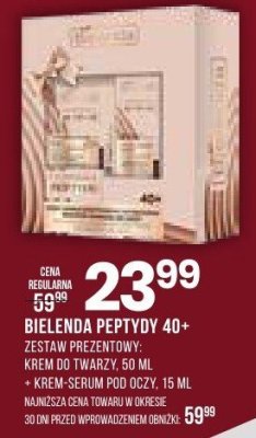 Zestaw prezentowy Bielenda Peptydy 40+ krem do twarzy 50 ml promocja w Drogerie Natura