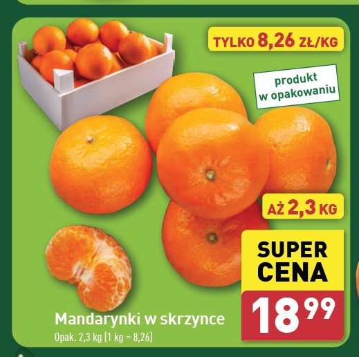 Mandarynki skrzynka promocja