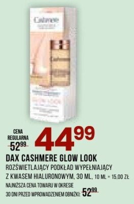 Podkład DAX CASHMERE GLOW LOOK promocja w Drogerie Natura
