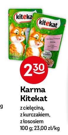 Karma dla kota łosoś Kitekat promocja w Carrefour