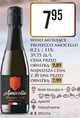 Wino musujące Prosecco 0.2 l promocja w Dino