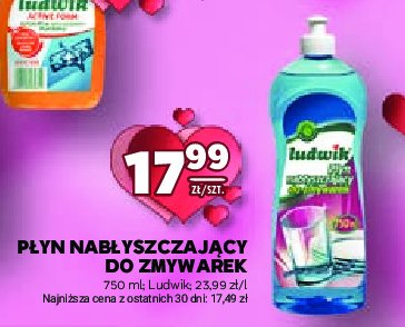 Płyn nabłyszczający do zmywarek Ludwik promocja