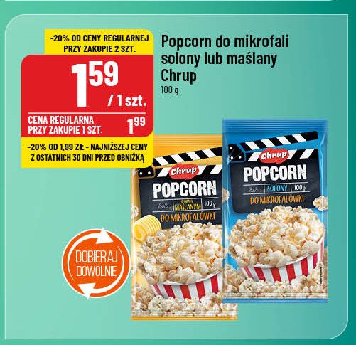 Popcorn solony Chrup promocja