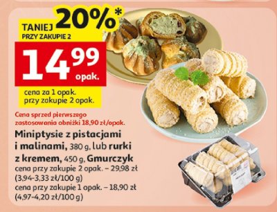 Rurki z kremem promocja w Auchan