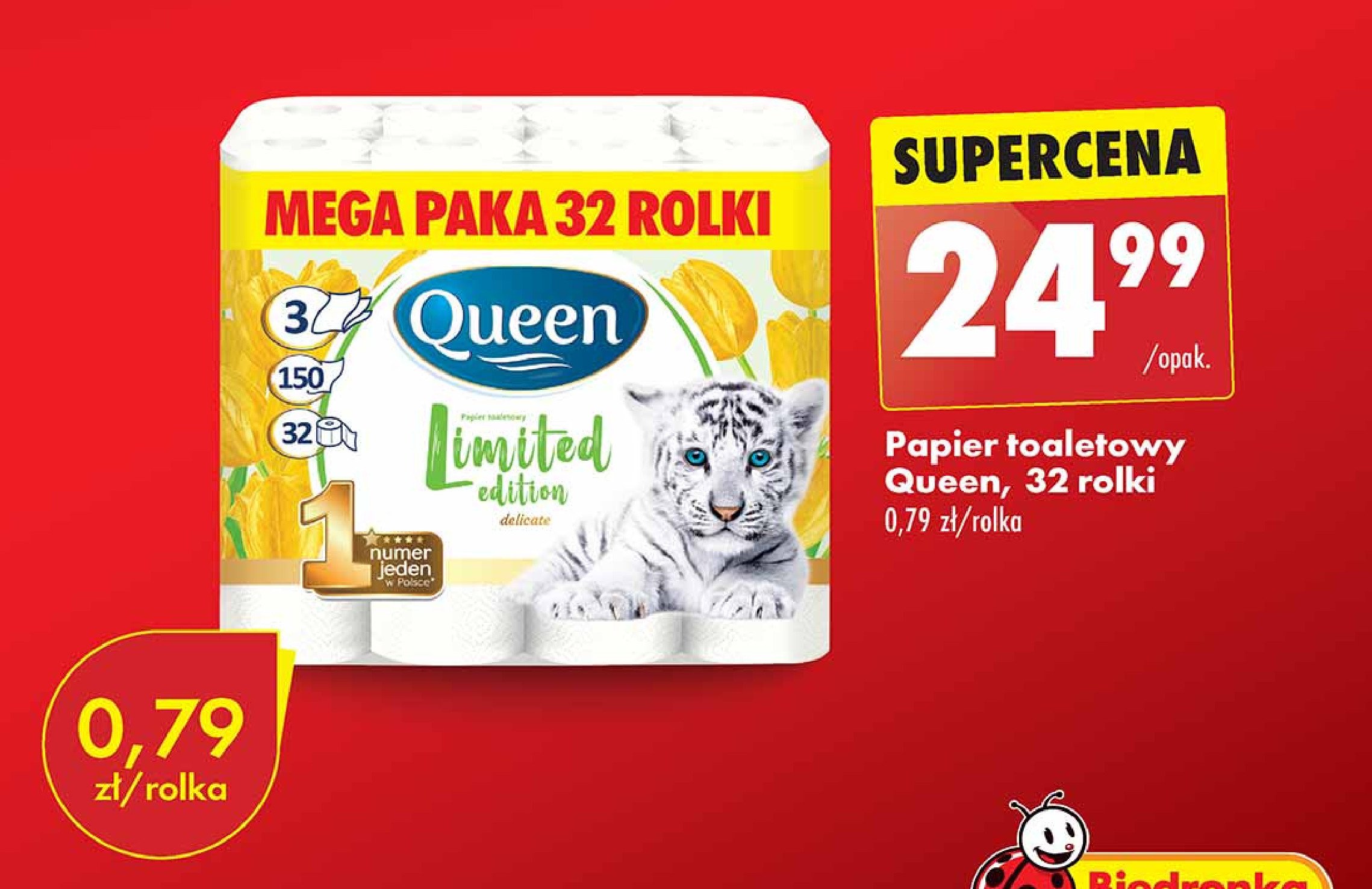 Papier toaletowy limited edition delicate Queen promocja