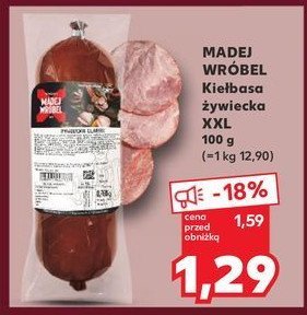 Kiełbasa żywiecka Madej & wróbel promocja w Kaufland