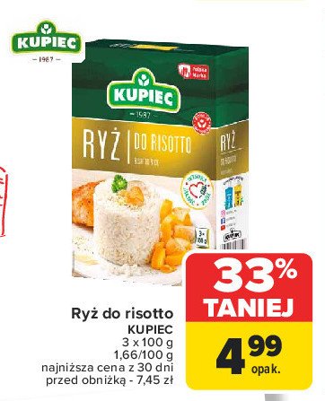 Ryż do risotto Kupiec promocja