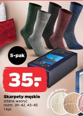 Skarpety męskie (różne wzory) 5-pak promocja w Netto