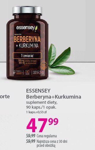 Berberyna + kurkumina Essensey promocja w Hebe