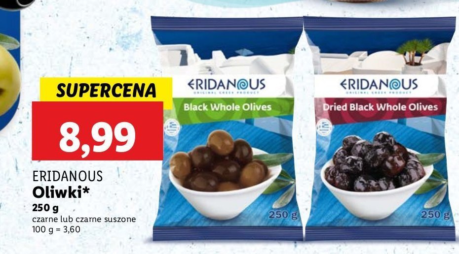Oliwki czarne całe Eridanous promocja w Lidl