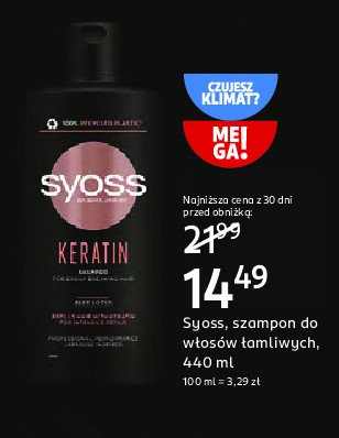 Szampon do włosów Syoss keratin promocja