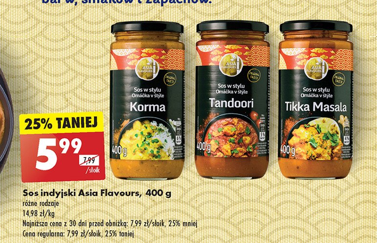 Sos tikka masala Asia flavours promocja