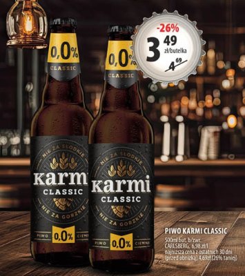 Piwo Karmi Classic 0,0% 500ml promocja w Arhelan
