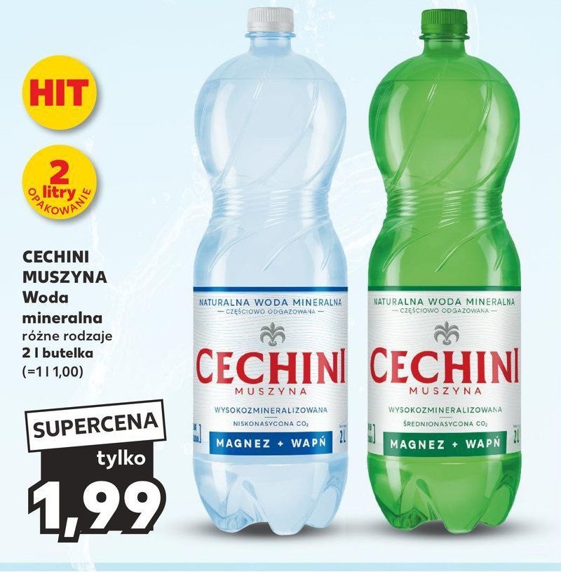 Woda magnezowo-wapniowa Muszyna cechini promocja