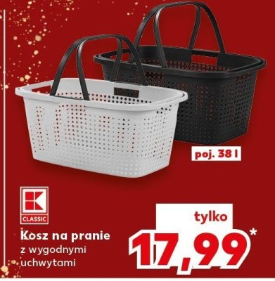 Kosz na pranie z uchwytami  promocja w Kaufland