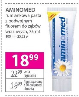 Pasta do zębów rumiankowa Aminomed promocja