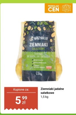 Ziemniaki jadalne sałatkowe 1,5 kg promocja w Biedronka