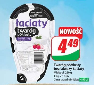 Twar贸g p贸艂t艂usty bez laktozy 艁aciaty promocja