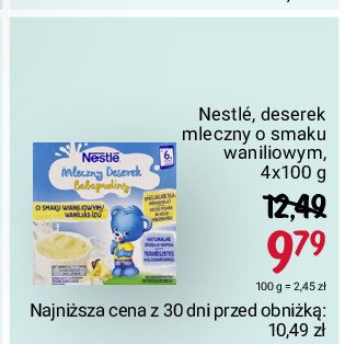 Deser waniliowy Nestle mleczny deserek promocja