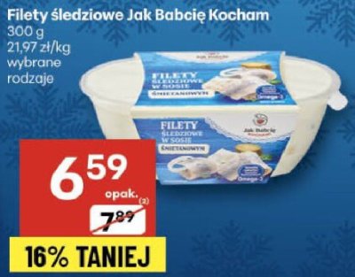 Filety śledziowe Jak Babcia Kocham promocja w Delikatesy Centrum