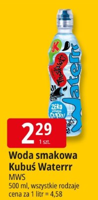 Woda smakowa Kubuś Waterrr MWS promocja w Leclerc