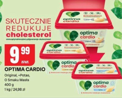 Margaryna Optima Cardio - Original, +Potas, O Smaku Masła promocja w Chorten