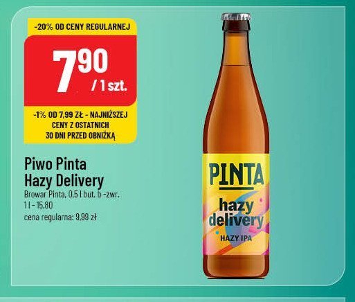 Piwo Pinta hazy delivery promocja