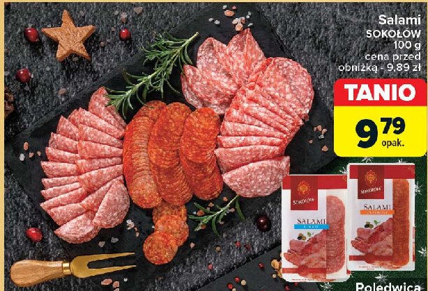 Salami familijne Sokołów promocja w Carrefour