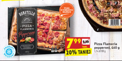 Pizza flameria pepperoni Donatello pizza promocja