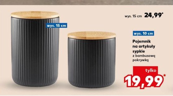 Pojemnik na artykuły sypkie 10 cm promocja w Kaufland