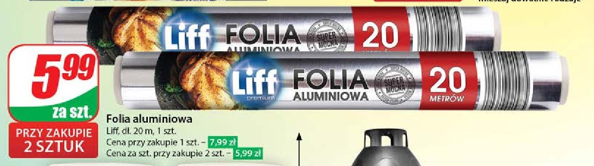Folia aluminiowa 20 m Liff promocja