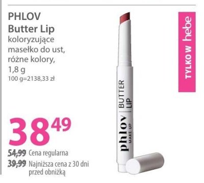 Masełko PHLOV Butter Lip koloryzujące do ust różne kolory promocja w Hebe