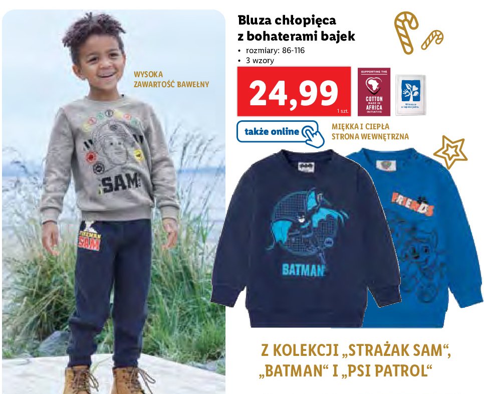 Bluza stra偶ak sam 86-116 cm promocja