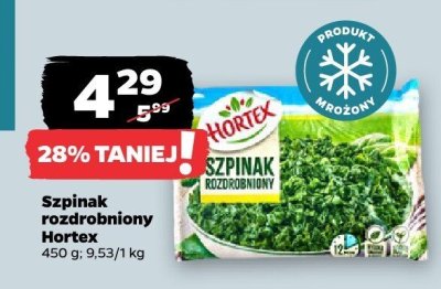 Szpinak rozdrobniony  promocja w Netto