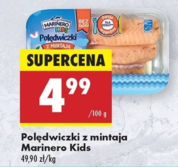 Polędwiczki z mintaja Marinero kids promocja