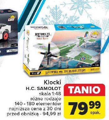 Klocki h.c. samolot 1:48 Cobi promocja w Carrefour