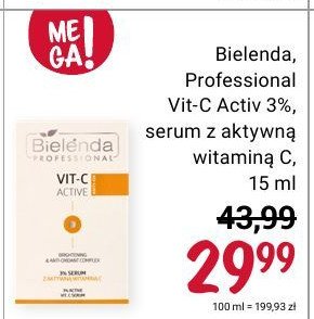 Serum z aktywną witaminą c Bielenda professional vit-3 active promocja